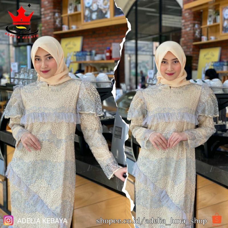 PB&gt; CANTIK BANGEET!!! GAMIS TULLE BORDIR FASHION / GAMIS RANA-RANI / BAJU GAMIS OUTFIT PESTA WISUDA