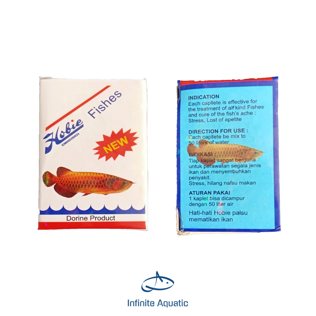 Pil Hobie Original Hologram Obat & Vitamin Ikan Arwana