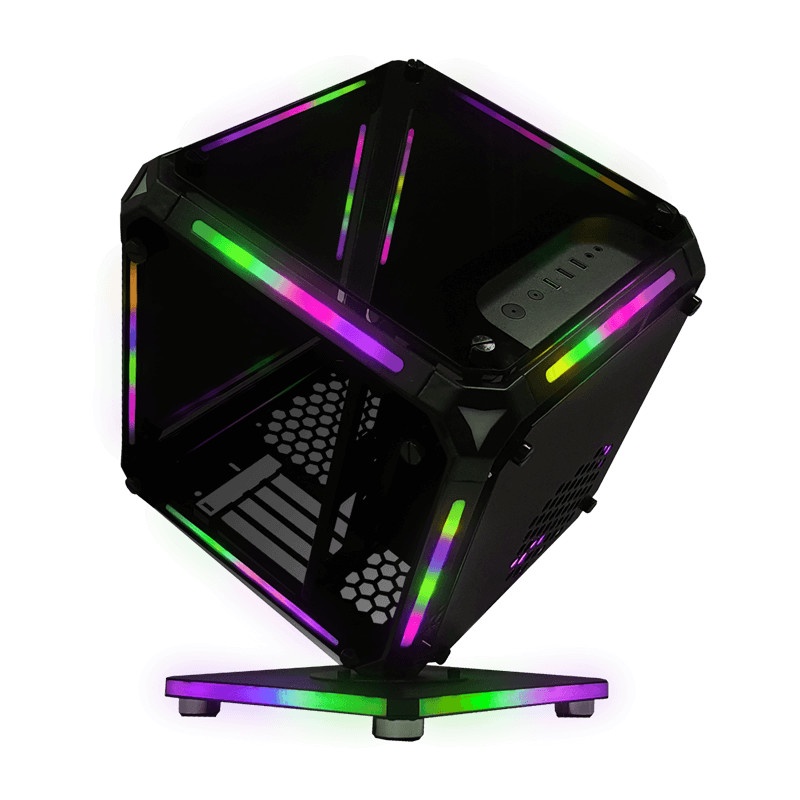 Casing PRIME B-[X] - mATX - UNIQUE GAMING CASE - FRONT-TOP &amp; GLASS