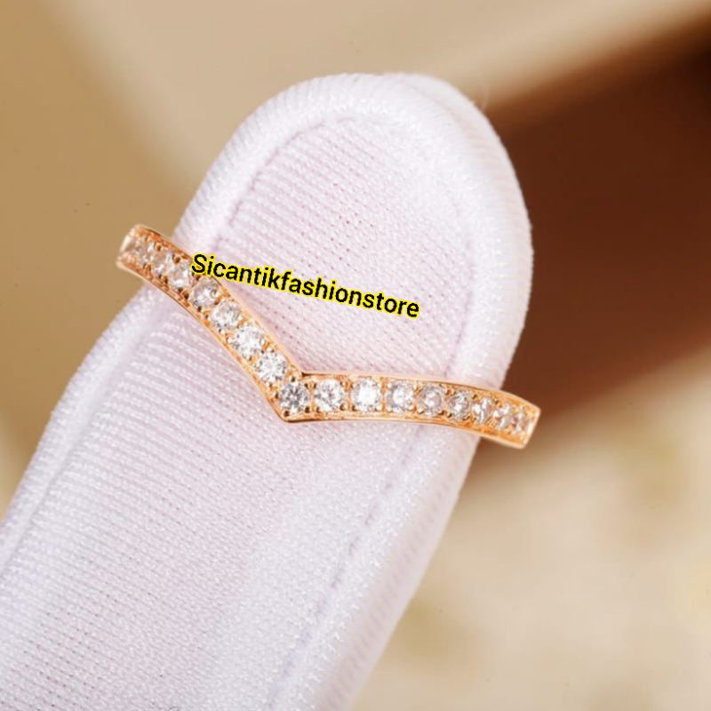 Cincin Titanium Fuji Viral Fashion Wanita Terbaru Terlaris Anti Karat Selamanya Cincin Perak Silver 925 Cincin K5 Gold Cincin Wanita Rose Gold Full Permata Cincin Wanita Permata Viral Cincin Fuji Permata Viral