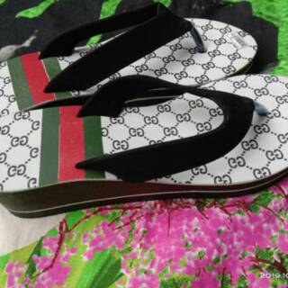  SANDAL  WEDGES CEWE gucci  sandal  tinggi cewe sandal  jepit  