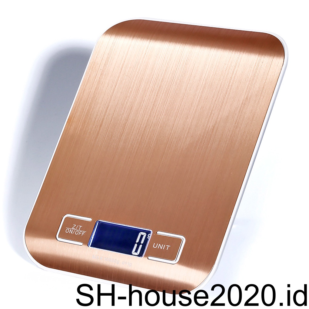 (house2020) Timbangan Makanan Digital Dengan Layar LCD Bahan Stainless Steel