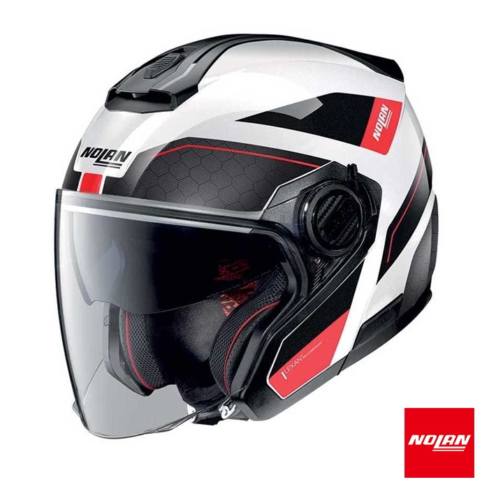 Nolan N40.5 Pivot 27 Metal White Half Face Helmet