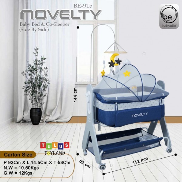 Babyelle NOVELTY BE 915 bed side box bayi sisi bisa turun ranjang ayun Baby Elle co sleeper ranjang portable