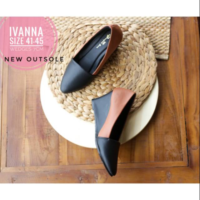 NEW OUTSOLE IVANNA WEDGES sepatu wanita ukuran besar (JUMBO size)