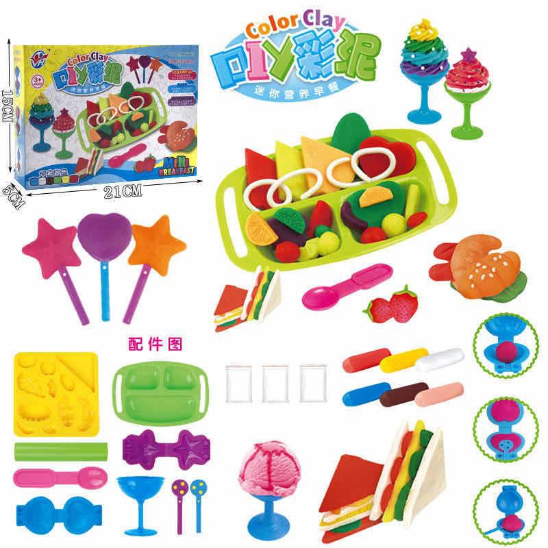 [semuajual]Mainan Anak Kereta Api Plastisin Cetakan Kue Mie Dan Mainan Lain/Clay Playing Train-Breakfast