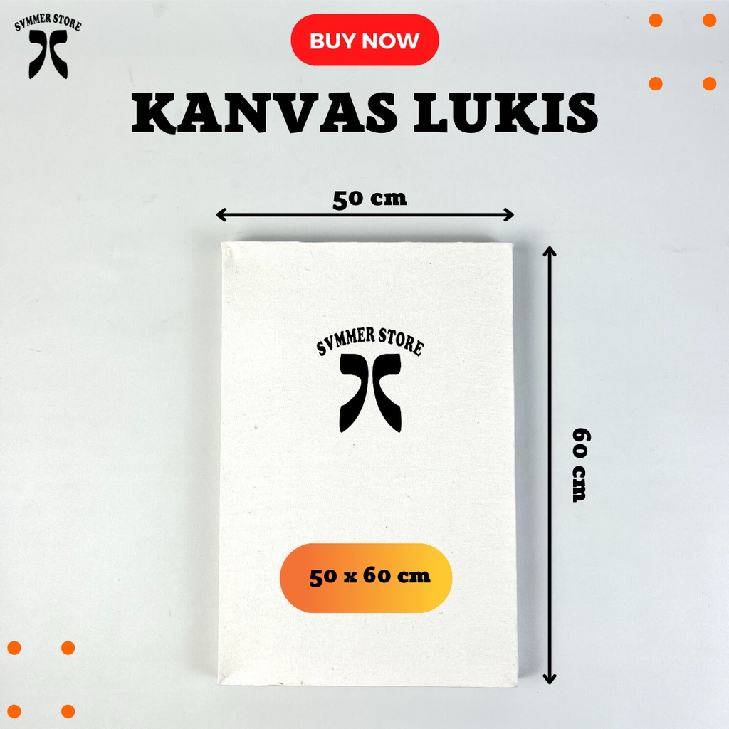 

[New] Kanvas Lukis Art Melukis Belajar Canvas Board Ukuran 50 x 60 cm - Svmmerink