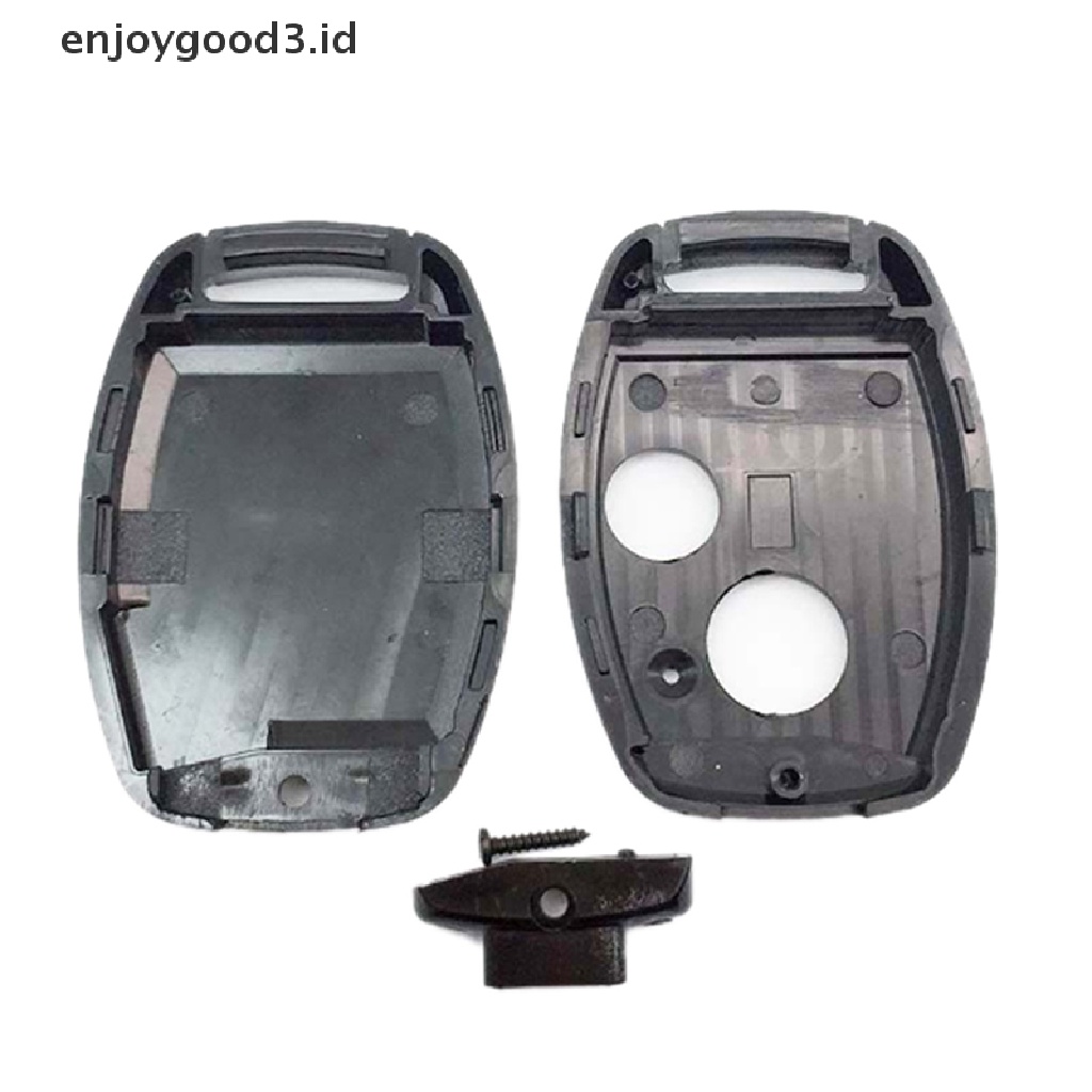 Rumah / Casing Kunci Remote Mobil 2 / 3 / 4 Tombol Plastik Warna Hitam Untuk Accord Civic Cr-V