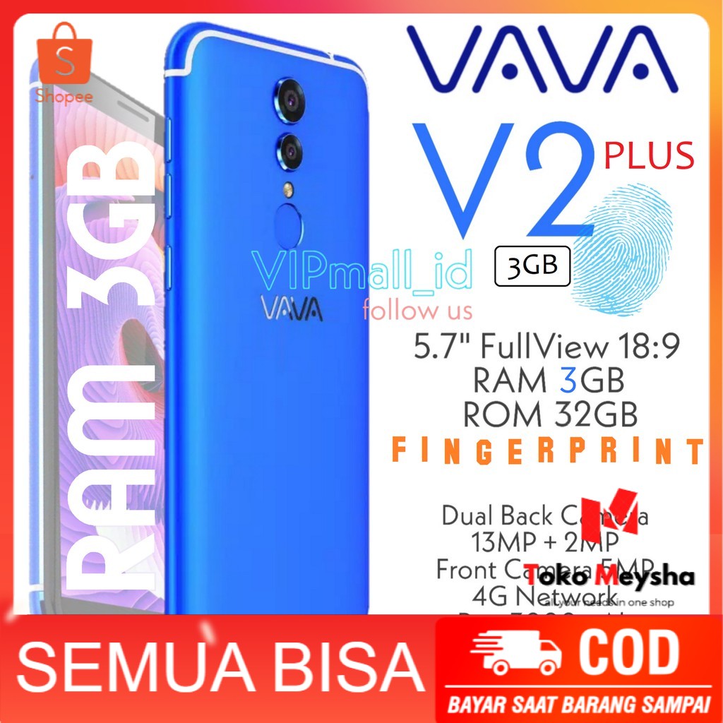 (FINGERPRINT) VAVA V2 - VAVA V2 PLUS - HP ANDROID 5,7" - SMARTPHONE - HP ANDROID MURAH RAM 2GB RAM 3