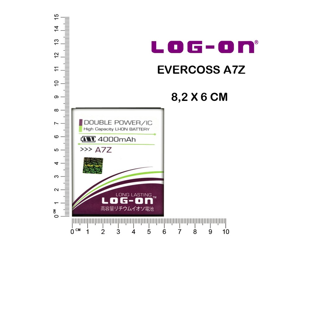 BATERAI EVERCOSS A7Z - LOG ON DOUBLE POWER BATTERY BATRE