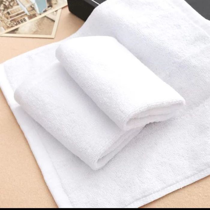 Keset Handuk Hotel 40 x 80 sport B1 muka kecil simple travel magic towel lap putih polos