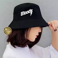 Topi Bucket Hat Bolak Balik Unisex Premium Pria Wanita Korea Distro Original Motif Sablon Satu Sisi