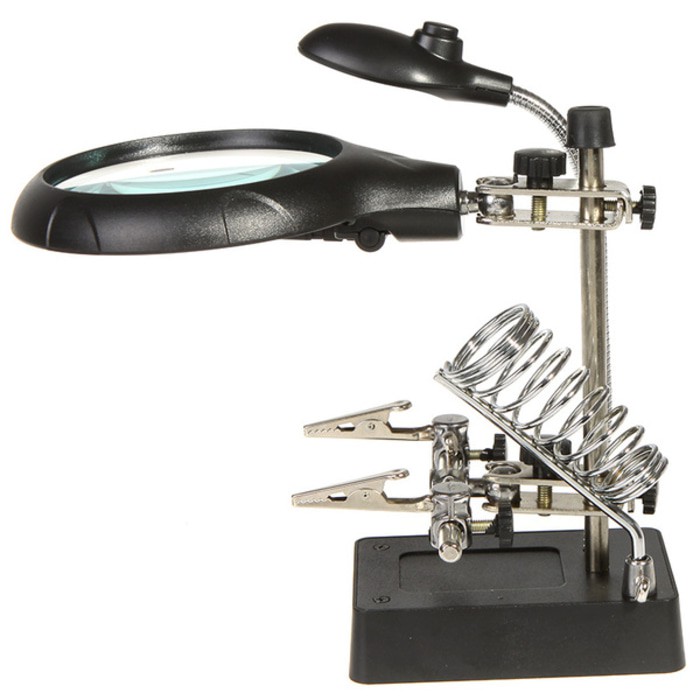 alat holder penyangga solder LENGKAP ada lambu + luv reparasi memperbaiki elektronik hp di konter