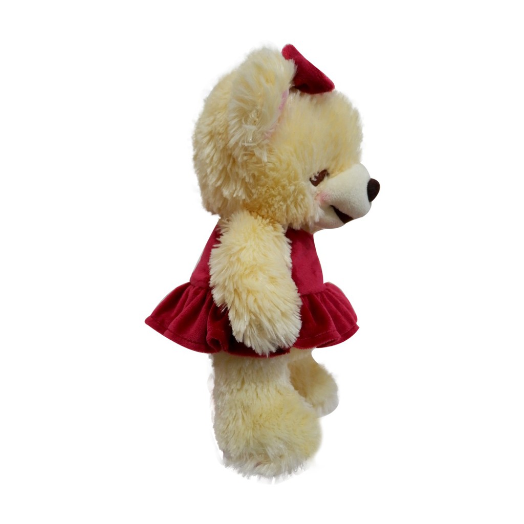 Boneka STD Bonita Teddy Bear Dress pink dan by istana boneka