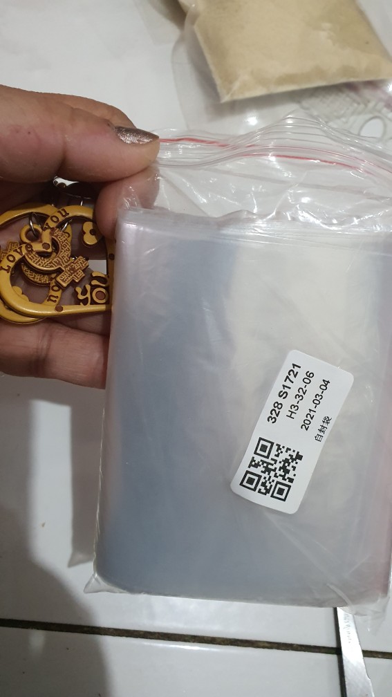 100pcs Kantong Plastik Ziplock Transparan Dengan Zip Lock