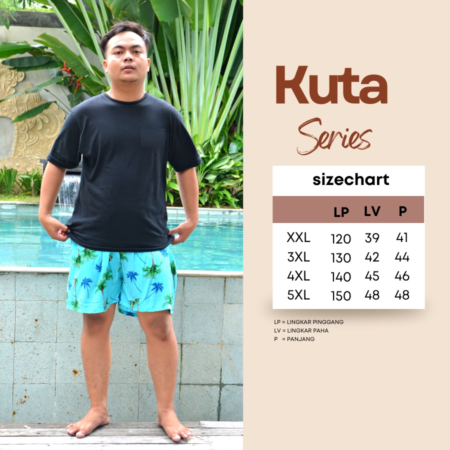 Balicihui Boxer Kuta Series Plus Size Jumbo Big Size Boxer Bali