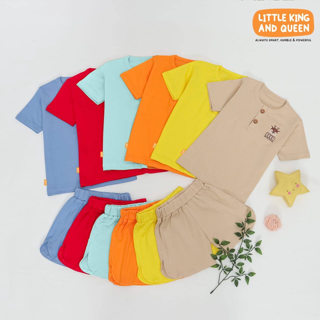 Setelan baby Clotes Little King &amp; Queen