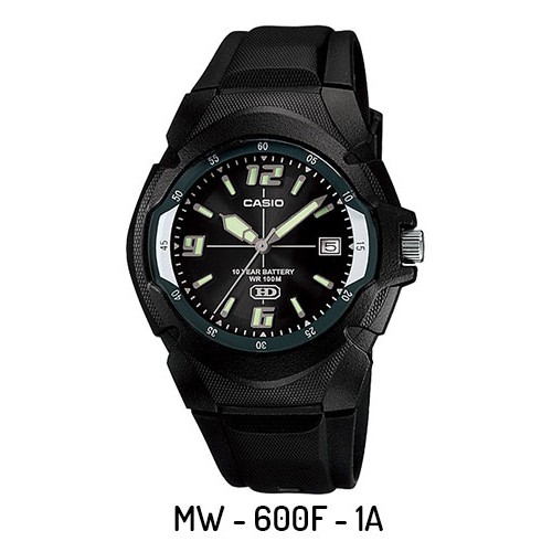 Casio Original (semua variasi) MW-600F / MW600F - Jam Tangan Pria - Analog - Karet