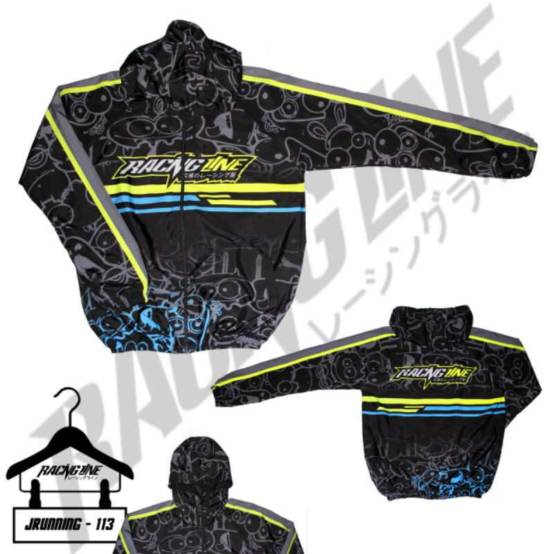 Jaket Racing Line - 113 "Bahan Parasut Tipis" (ORIGINAL)