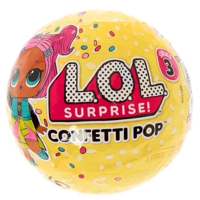 LOL Surprise Doll Besar CONFETTI POP Satuan Series 3 - 9 Supries