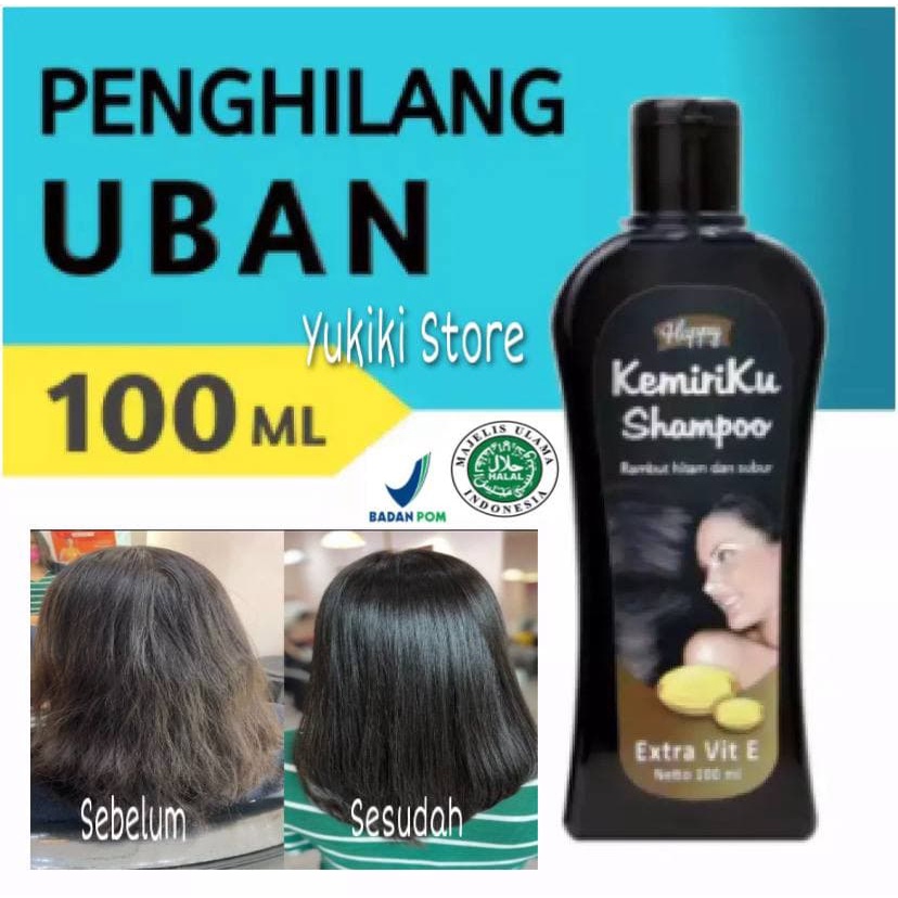 Shampo Kemiri untuk menyuburkan, menghitamkan, dan melebatkan rambut MURAH / PENGHITAM RAMBUT , HAPPY KEMIRIKU SHAMPOO / SAMPO / Shampo kemiri happy ORIGINAL SHAMPO KEMIRI ASLI penghilang uban