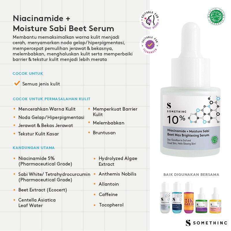 Somethinc Niacinamide | 10% Niacinamide Barrier | 5% Niacinamide Barier | 10% 5% Niacinamide Sabi White