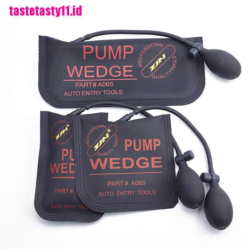 (Taty) 3pcs Pompa Wedge Untuk Membuka / Reparasi Penyok Body Mobil