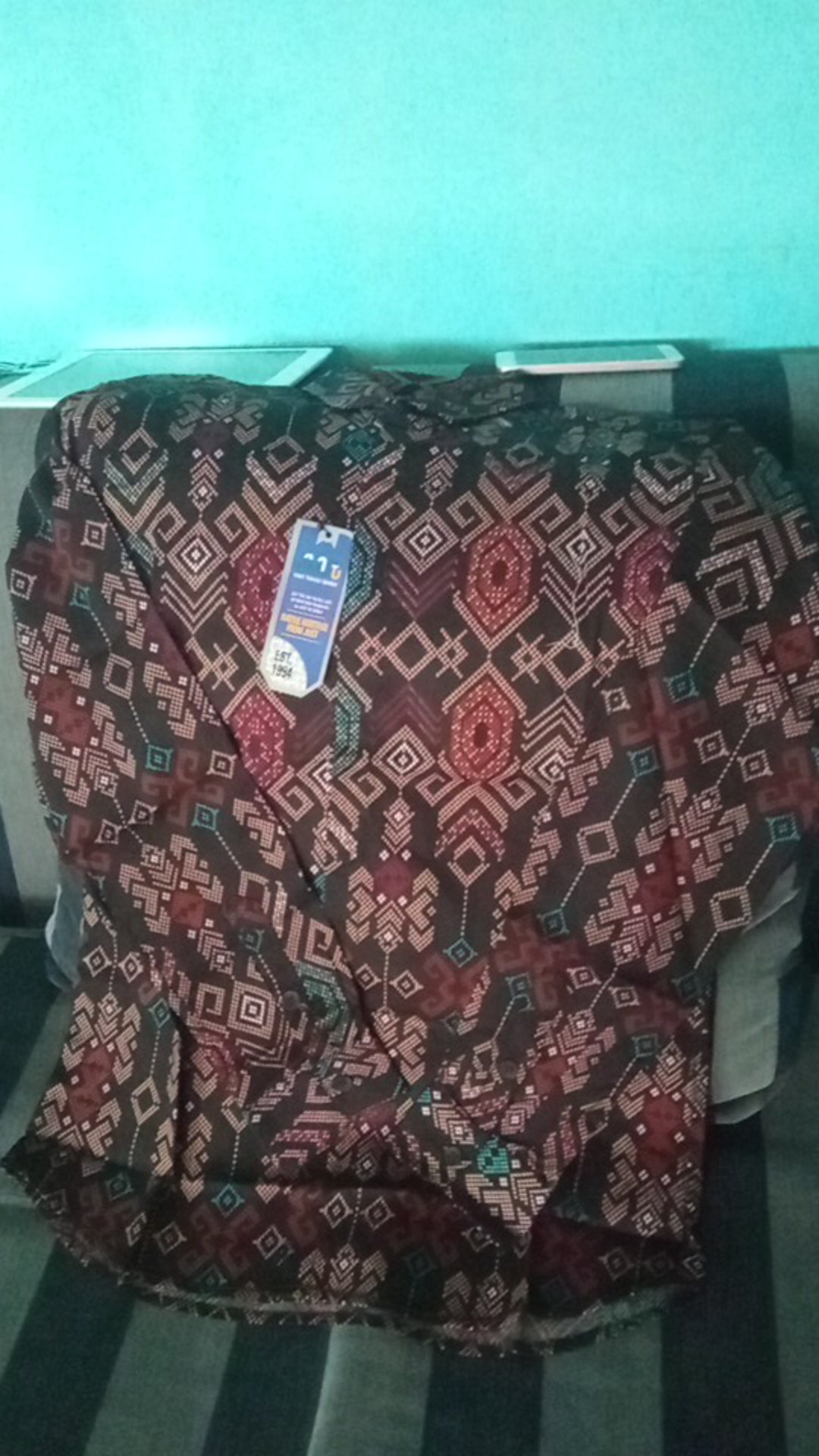 [ready Big Size] Babedo Kemeja Batik Pria Slim Fit Motif Songket Minang Premium Lengan Pendek