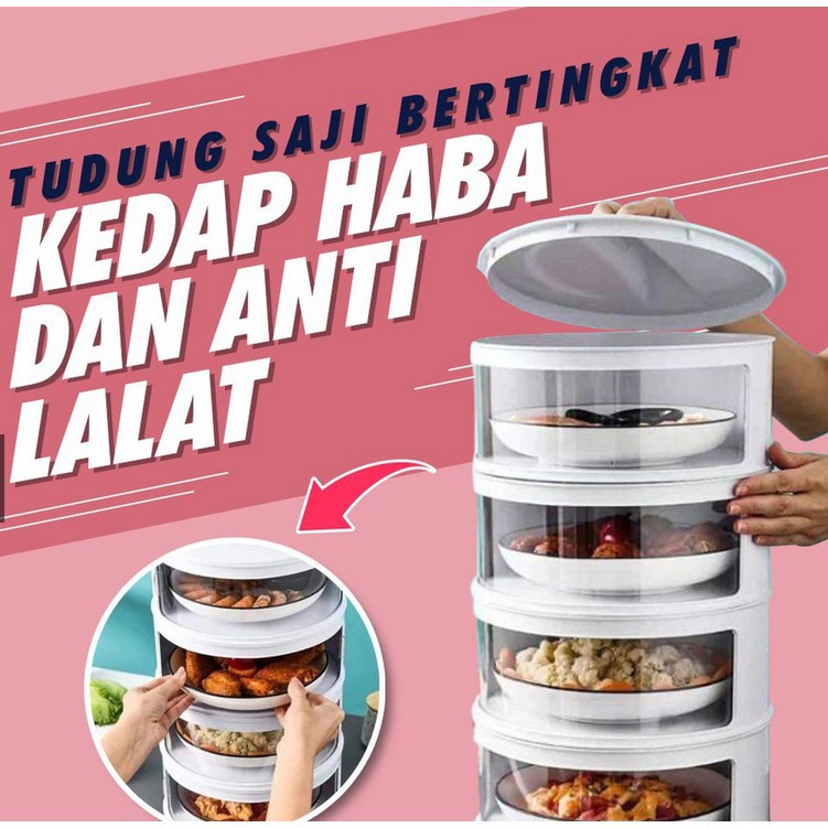 Tudung Saji 4 Susun / Food Cover 4 Layer