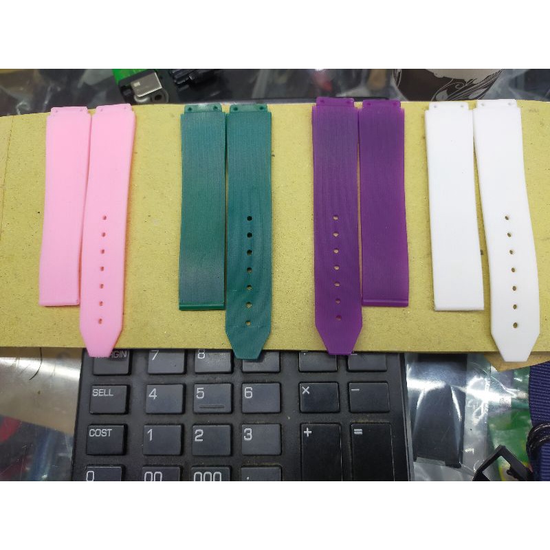 strap tali jam tangan H U B LO T rubber  tali jam tangan uk 20x16 buckle 18 mm