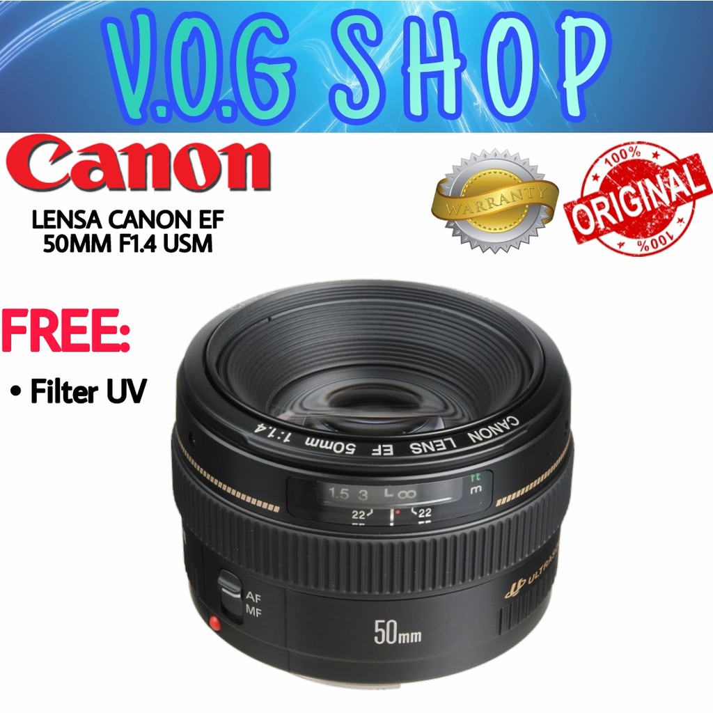 Lensa Canon EF 50MM F 1.4 USM / Canon 50 MM F 1.4 USM
