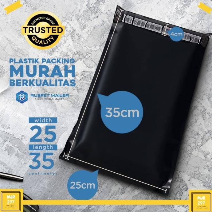 

AMPLOP PLASTIK POLYMAILER PACKING PACKAGING - RUSFET - 25 x 35