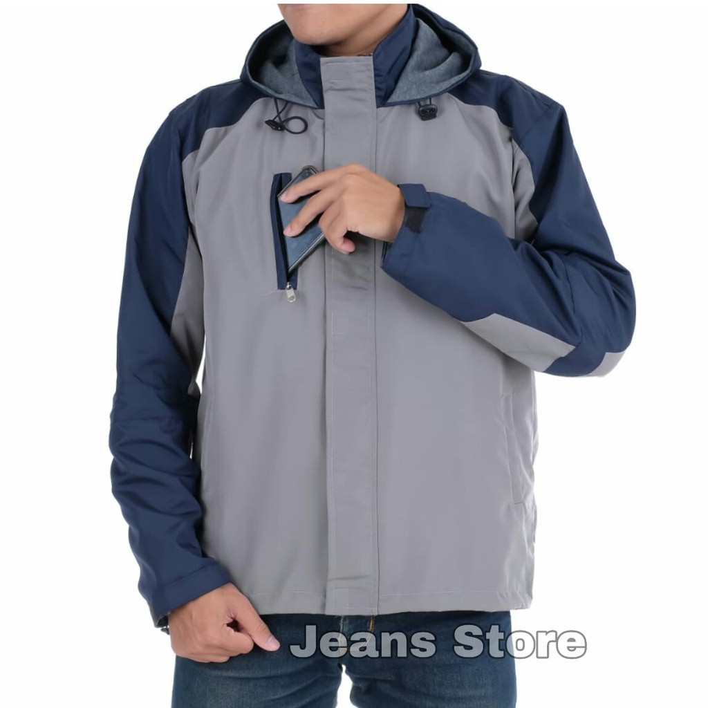 Jaket Gunung Windbreaker Anti Air | Jaket Outdoor WATERPROOF | Jaket Pria Hiking Traveling Bikers