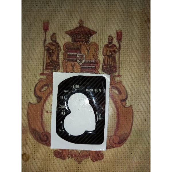 EMBLEM TUTUP KONTAK ALL NEW BEAT 2020, GENIO TIMBUL