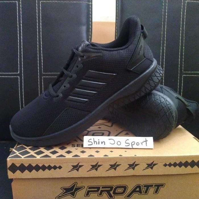 Pro Att 40-43 Sepatu Sekolah Sma Kerja Pria Pramuka Tali Hitam Polos