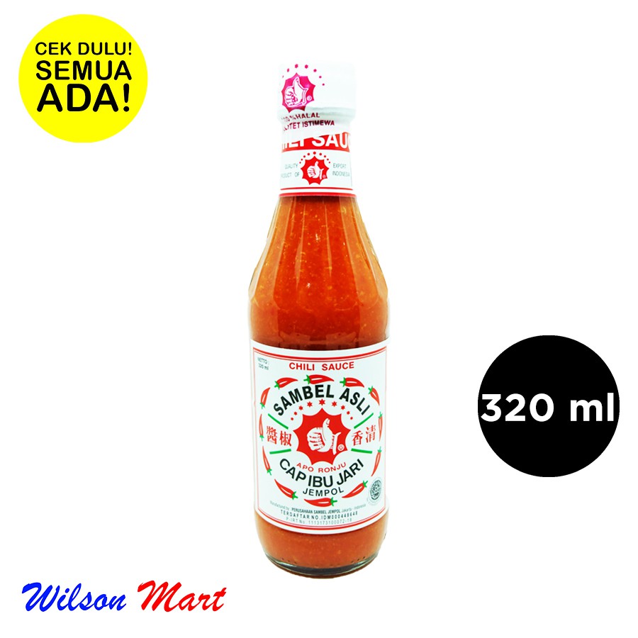 

SAMBEL ASLI CAP IBU JARI JEMPOL 320 ML BOTOL