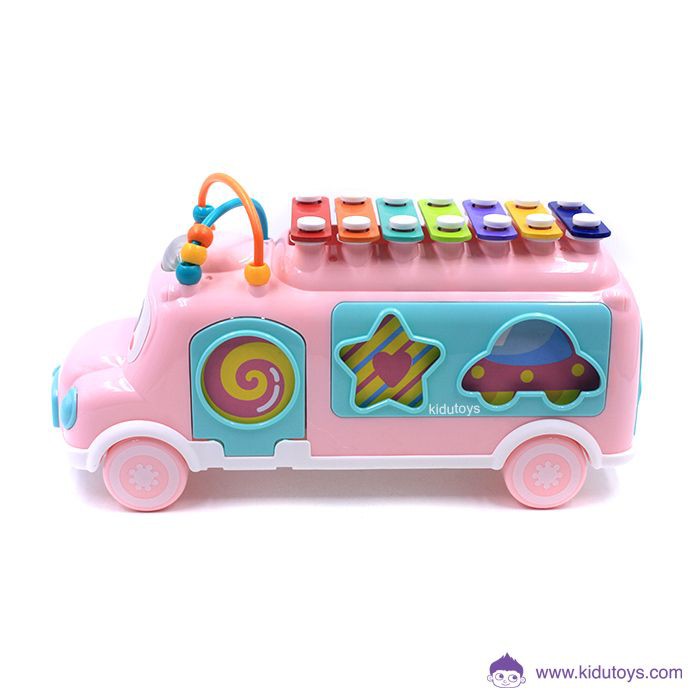 Mainan Anak Alat Musik Tradisional Kulintang Bus Shape Kidu Toys