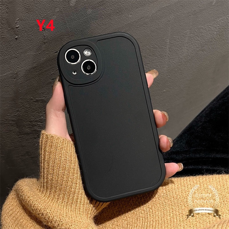 Soft Case Tpu Oval Warna Polos Cover iPhone 13 11 13 pro Max 7 8 plus X XR XS Max SE