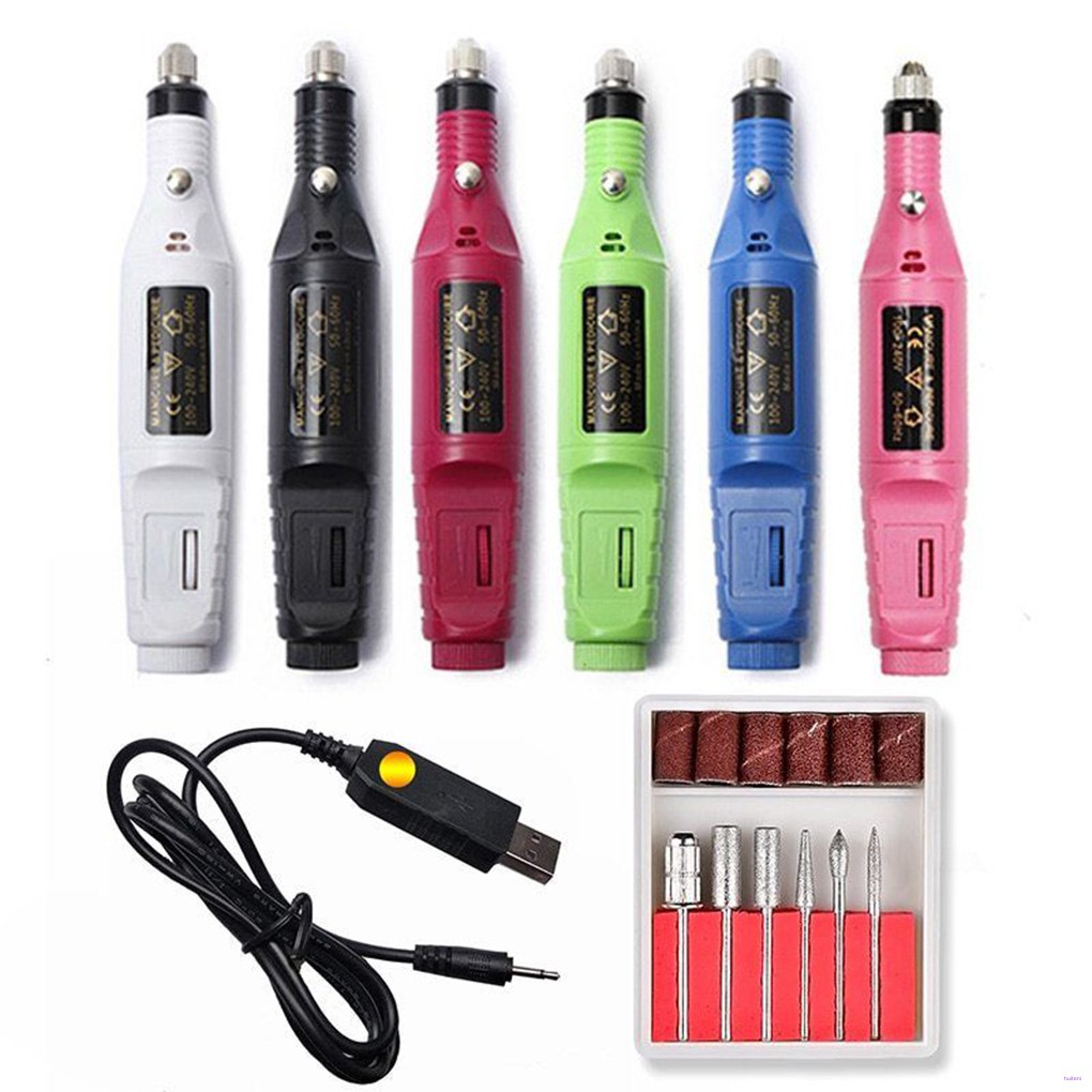 Professional Electric Manicure Machine Nail Drill Bits Kit Nail File Art Tool Pedicure Gel Polish Remover