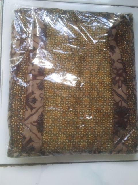 Batik Gamis Bolero Genes Exclusive Etnic Kondangan Ramadhan Motif Parang Lurik Coklat