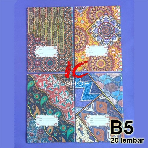 

Sampul Batik ukuran Boxy / B5