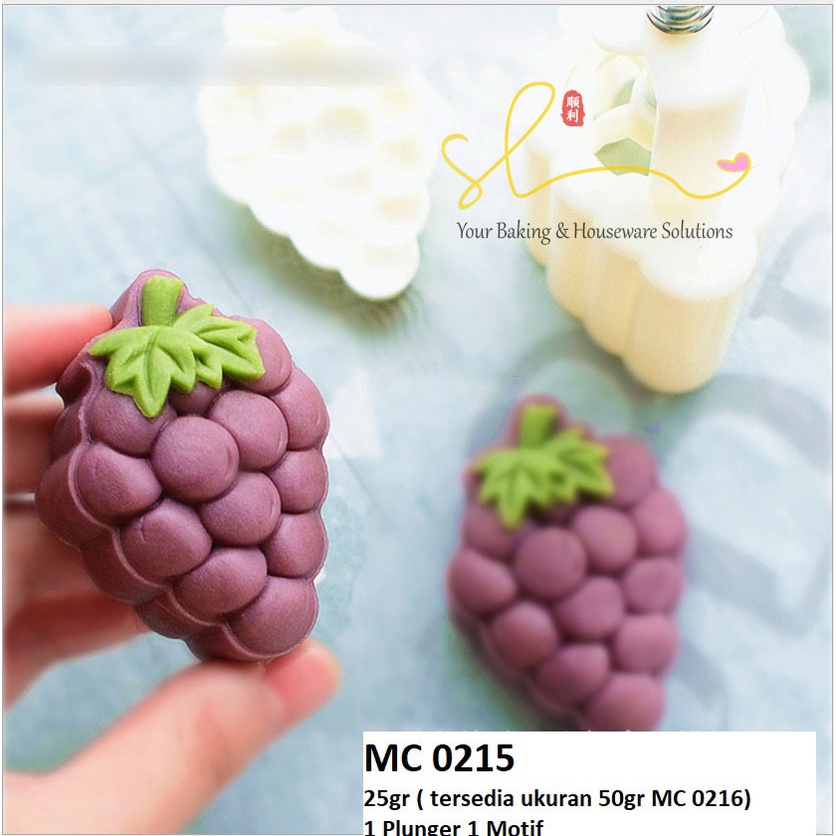 Cetakan Anggur Nastar Mooncake Wagashi Mochi Cookies Pia Grape 25gr