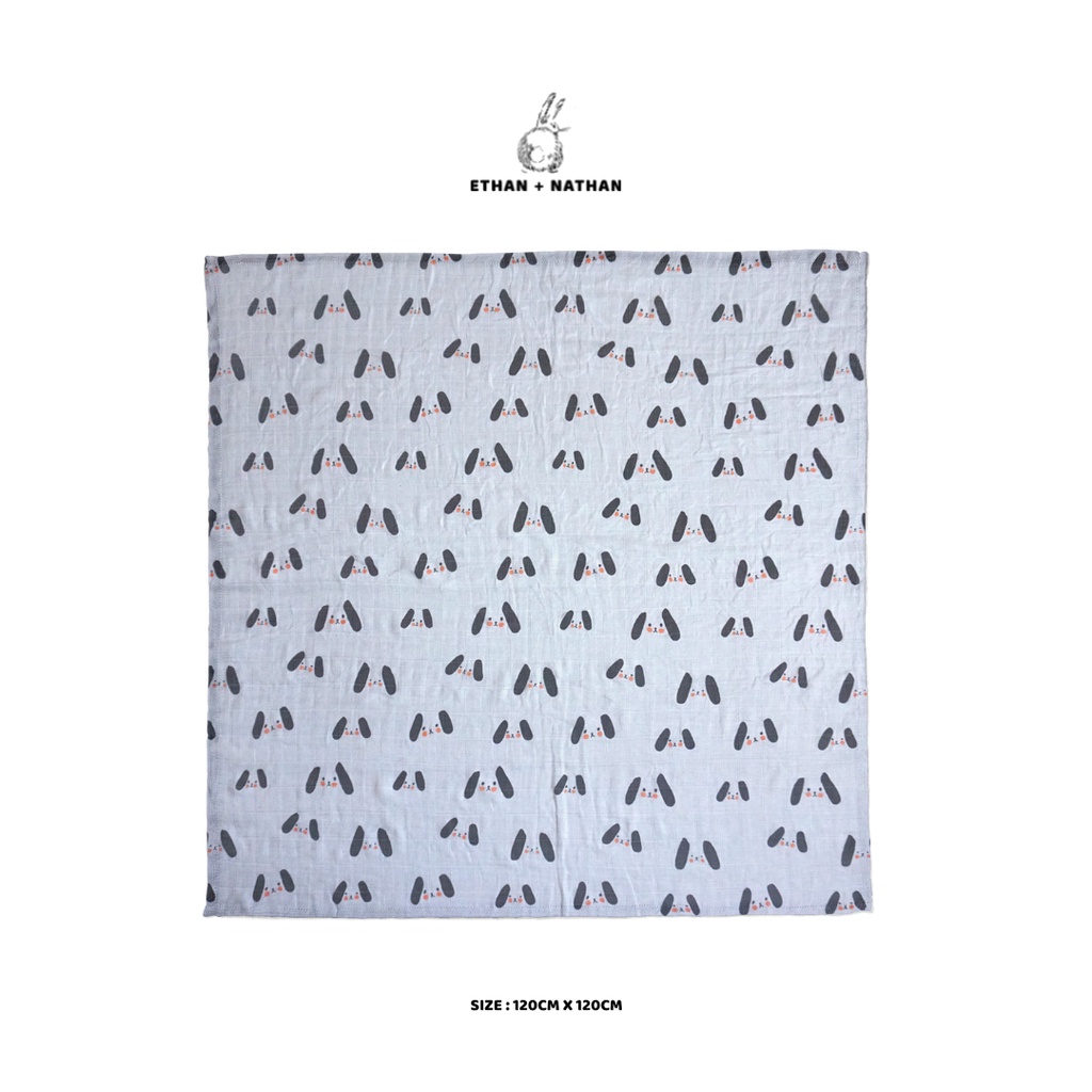 Ethan + Nathan Swaddle Blanket / Bedong Bayi Pattern - Puppy