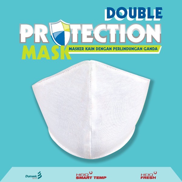 Kintakun Masker Kain Anti Virus DK DOUBLE PROTECTION HEADLOOP MASK - isi 3 pcs - LARGE