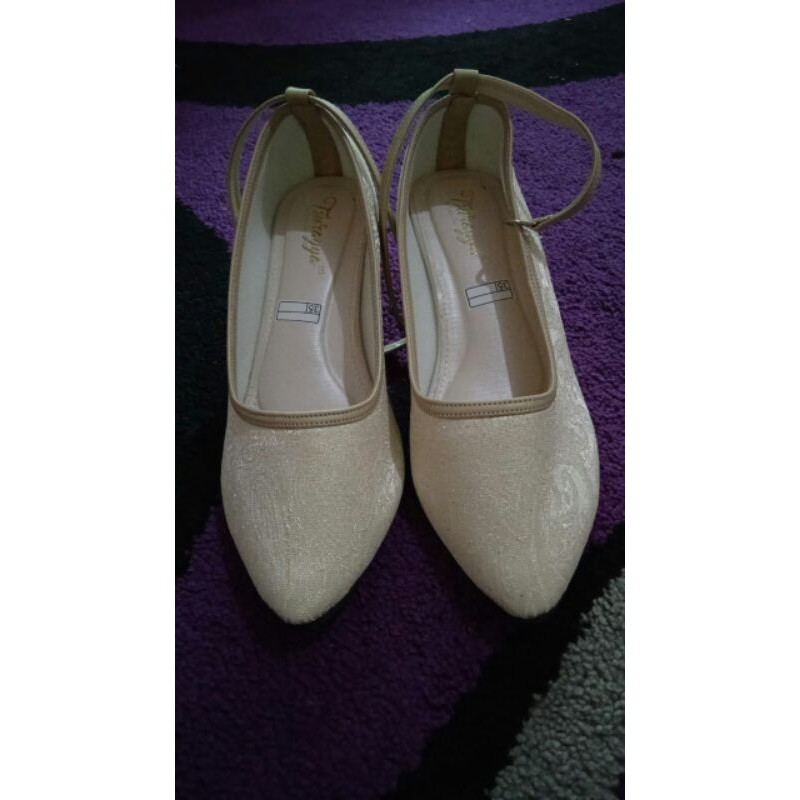 Wedding Shoes | Sepatu Pernikahan, lamaran | size 35 (panjang 23,5cm) | heels 5cm