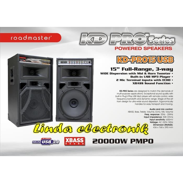 speaker aktif roadmaster 15 inch
