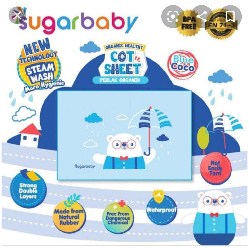 Makassar! Perlak Bayi Waterproof Sugar Baby