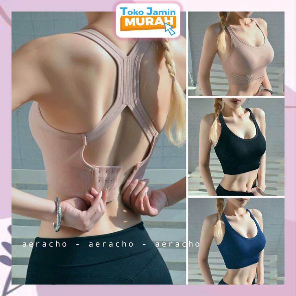 TJM BR101 Bh Sport Bra Gym Bra Olahraga Push UP Wanita Tanpa Kawat Elastis Sexy Import