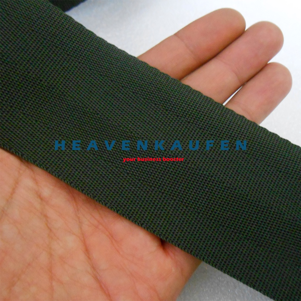 Webbing Lebar 5 cm Warna Hijau Army Hijau Tentara TNI Motif Seatbelt Meteran