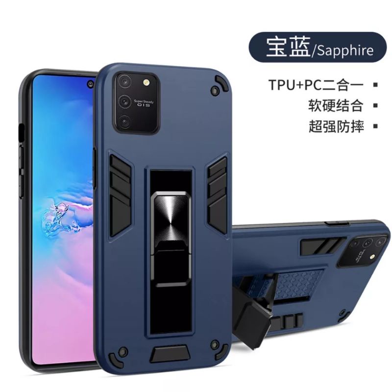 Hardcase overseas iphone 11 pro max shell ring putar kick stand magnetic